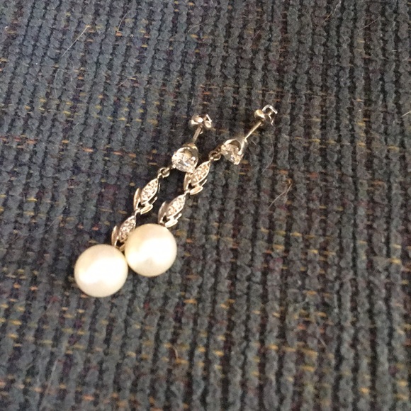 Cultured Pearl & Rhinestone Set - Picture 2 of 5